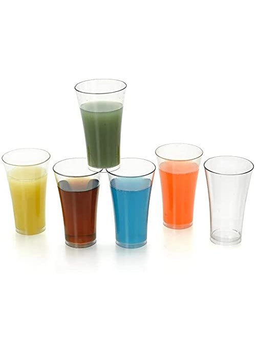 Everbuy - Everbuy® Cocktail Mocktail Wine Juice Glass ABS Polycarbonate Food-Grade Polypropylene Unbreakable Glass | Set of 6 Pcs | 300 ml - Image 1
