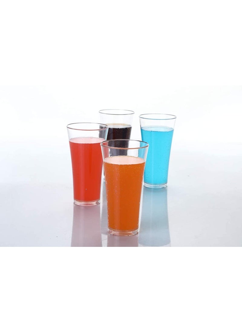 Everbuy - Everbuy® Cocktail Mocktail Wine Juice Glass ABS Polycarbonate Food-Grade Polypropylene Unbreakable Glass | Set of 6 Pcs | 300 ml - Image 1