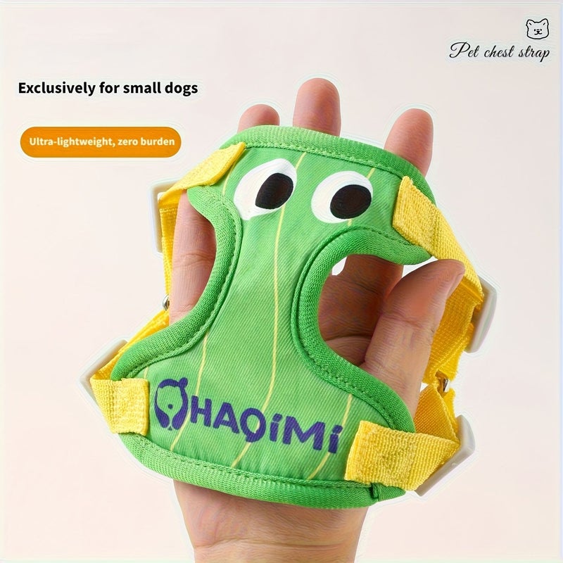 Green Adjustable Small Cat Dog Chest Harness Leash Anti Escape Outdoor - Image 2