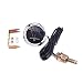 Dyno Racing 2 inch 52mm Pointer Electrical Mechanical Car Water Temp Temperature Gauge Celsius Fahrenheit Black Face Meter with Sensor 12NPT - Image 2