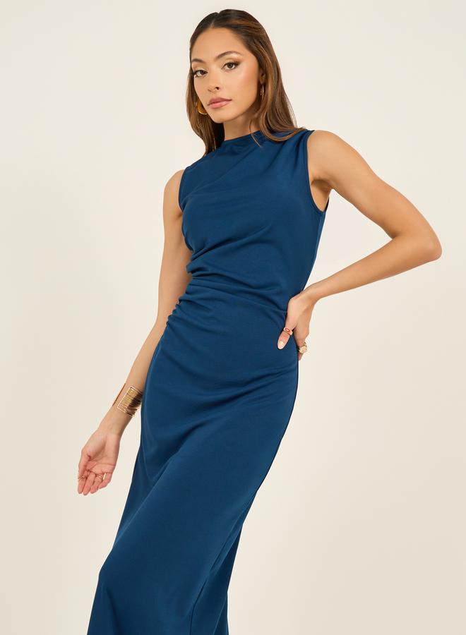 Styli Draped Jersey Dress - Image 3