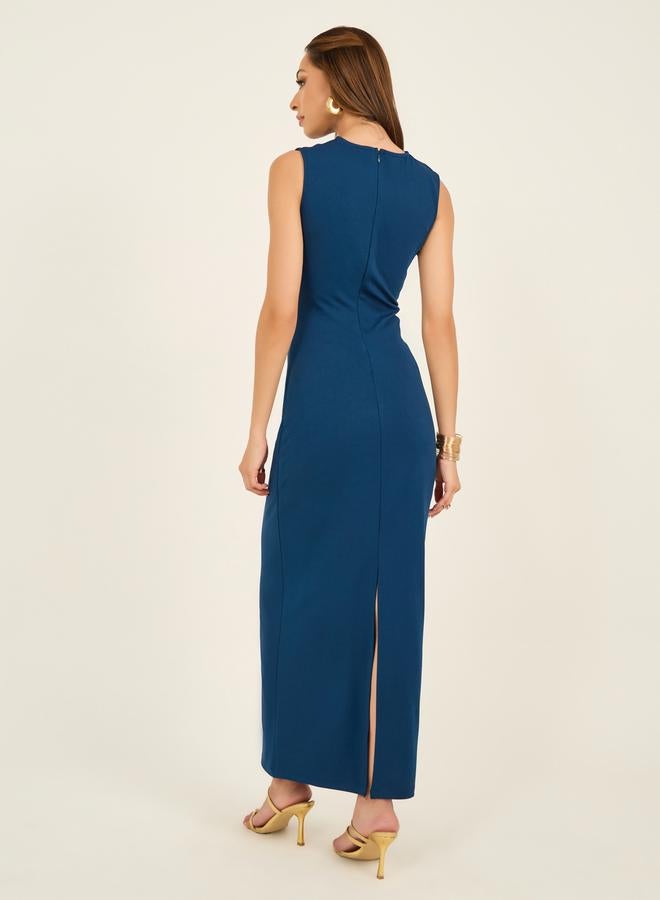 Styli Draped Jersey Dress - Image 5