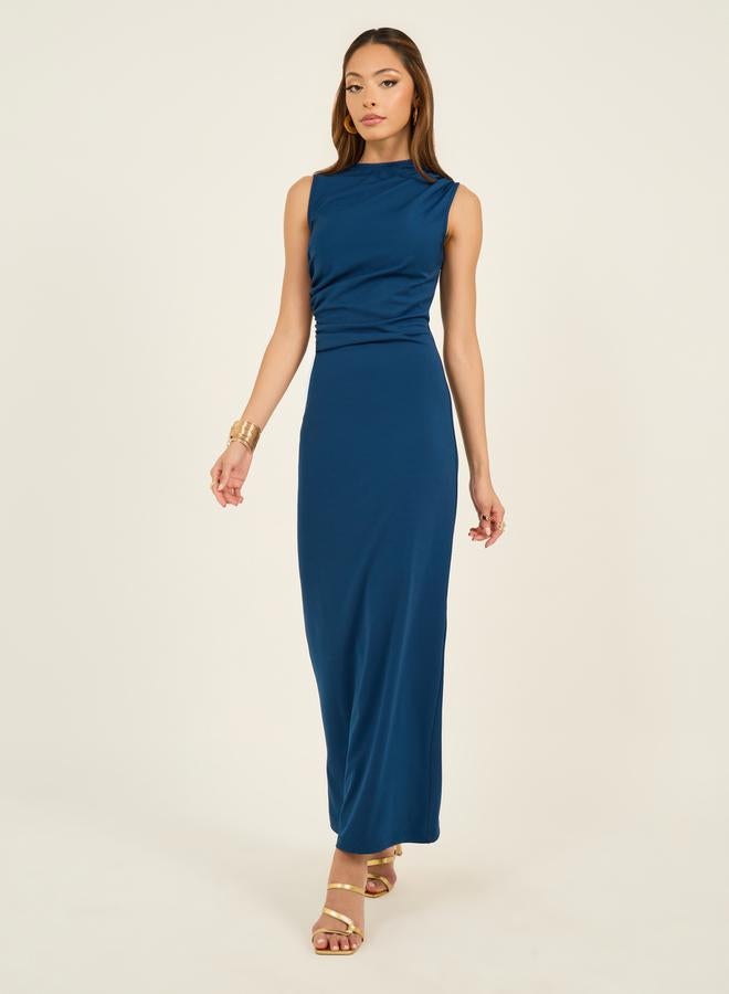 Styli Draped Jersey Dress - Image 2