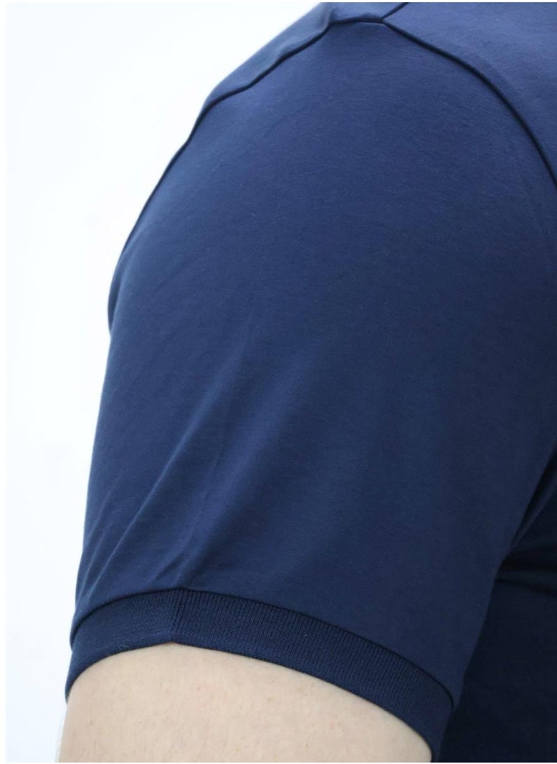 GIORDANO - Men's Liquid Touch Polo - Blue - Image 1