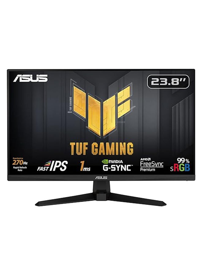 ASUS TUF Gaming VG249QM1A Gaming Monitor â€“ 23.8 inch FHD (1920x1080), Fast IPS, 270 Hz, Extreme Low Motion Blur, 1ms (GTG), 99% sRGB, FreeSync Premium, G-Sync compatible Black - Image 1