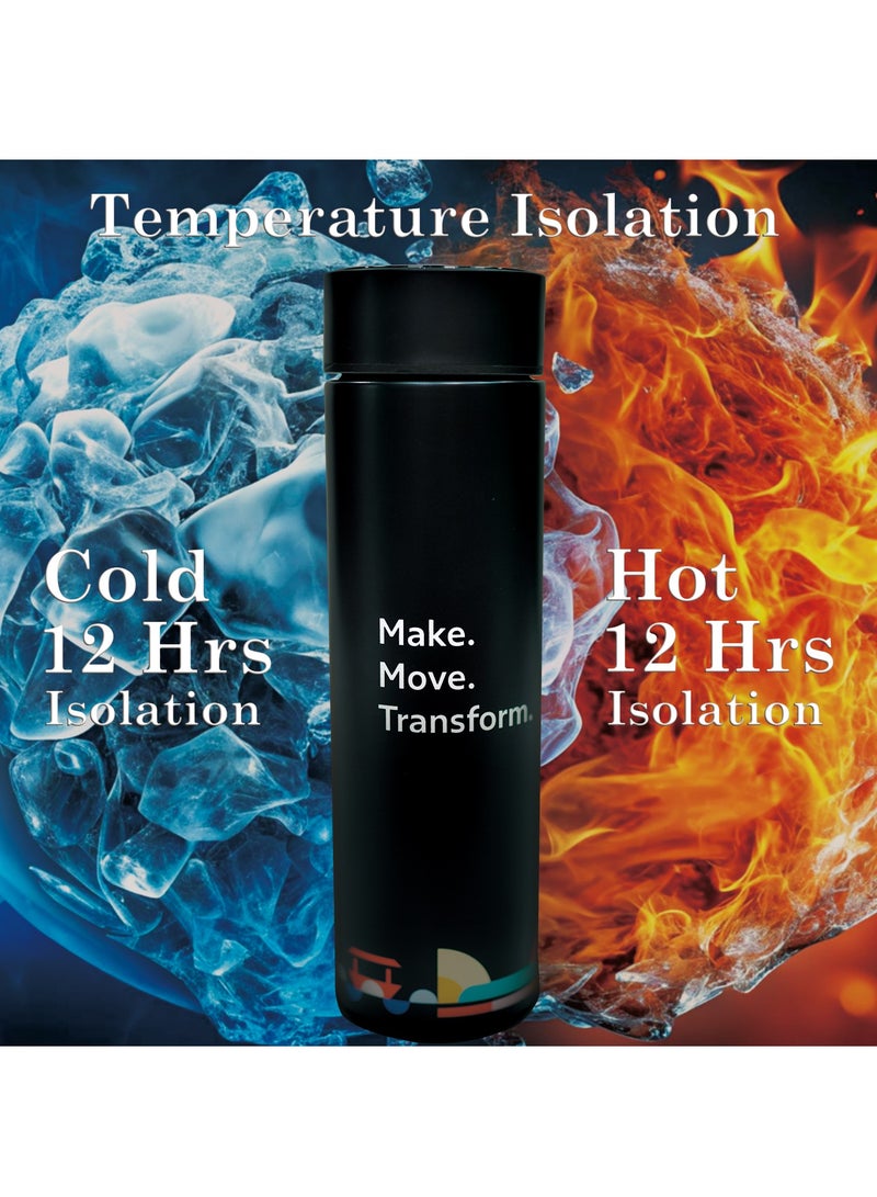 RTA RTA Smart Insulated Stainless Steel Bottle with LED Temperature Display 450ml Blue  - Image 3