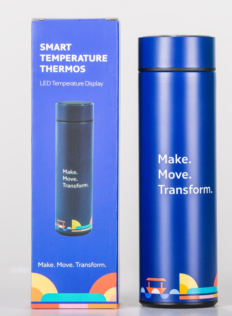 RTA RTA Smart Insulated Stainless Steel Bottle with LED Temperature Display 450ml Blue  - Image 2