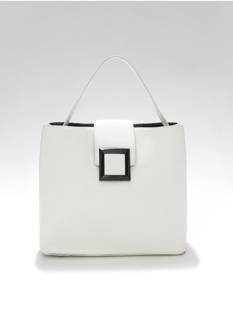 Haute Sauce Pure Perfection White Bucket Bag  - Image 1
