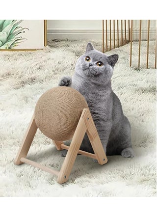 Interactive Play Toy for Cats Wooden Pet Cat Scratch Ball with Sisal Rope, Grinding Paws Scratcher, and Climbing Frame - pzsku/Z972F56A0192E4B972A06Z/45/_/1715867356/0deb721b-e442-4fc6-b223-b295953b257c