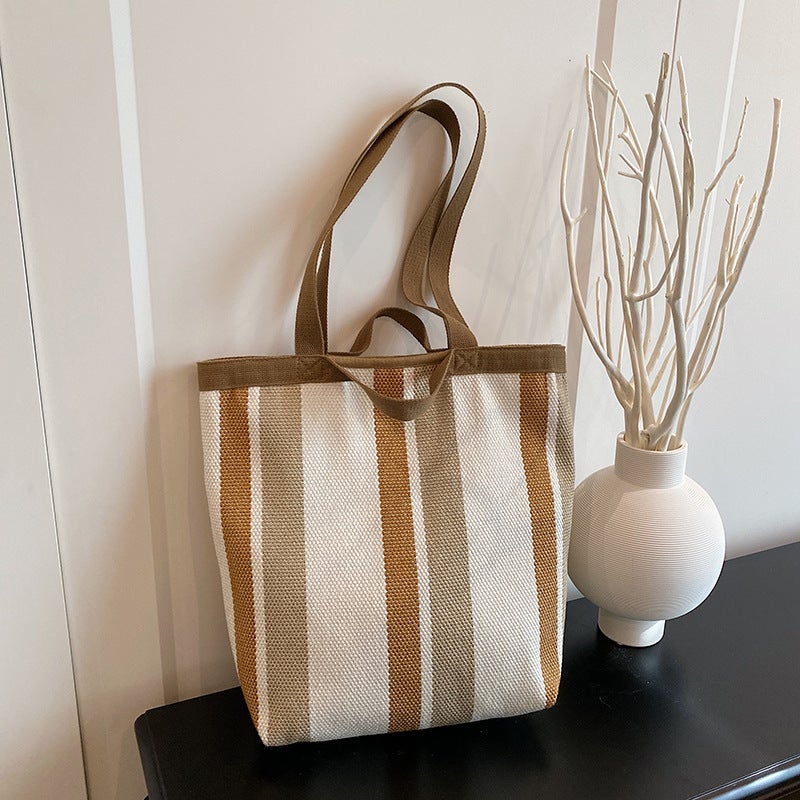 Large Capacity Bag Women'S 2025 Spring New Large Capacity Portable Tote Bag Casual Simple Commuting Shoulder Bag For Women - Image 3