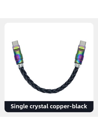 Colorful Pure Copper Hardware Ultra-soft Single Crystal Copper Data Cable For Iphone16 Mobile Phone Mate60 Fast Charging-Color:0.15m Usb To For Apple/12w-Model:Single Crystal Copper Black [colorful Copper Shell] - pzsku/Z972F614531FDC13A419FZ/45/1746226964/067ea38d-aeff-43d8-808c-666801c33bab