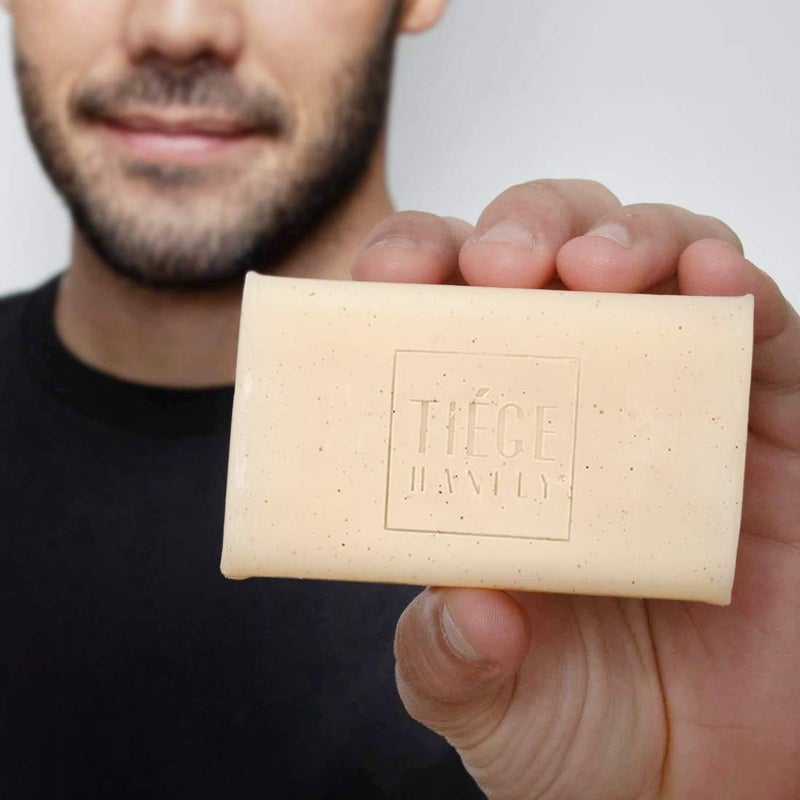 Tiege Hanley Daily Body Wash Bar Soap for Men With Vitamin E, Jojoba Oil, and Aloe to Cleanse, Hydrate, and Gently Exfoliate, Men's Shower Skin Care, Subtle Cucumber Scent, 5 Oz Bar - Image 4