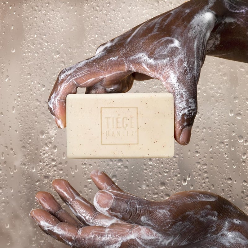 Tiege Hanley Daily Body Wash Bar Soap for Men With Vitamin E, Jojoba Oil, and Aloe to Cleanse, Hydrate, and Gently Exfoliate, Men's Shower Skin Care, Subtle Cucumber Scent, 5 Oz Bar - Image 5