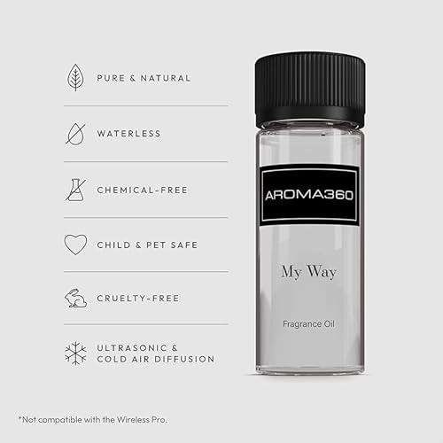 Aroma360 - My Way Fragrance Oil Blend - Hotel Inspired for Luxury Essential Oil Diffusers - Aromatherapy Scent Diffuser - Lush Sandalwood, Warm Cedar, and Delicate Florals - 50ML - Image 2