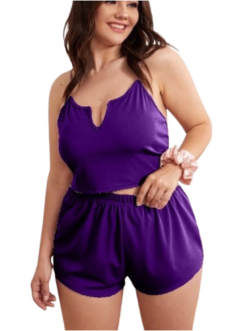 Ward MANIKAN women's pajama with sleeveless top and solid short  - Image 1