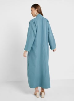 hayas closet Open Front Flared Sleeve Abaya  - Image 2