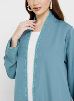 hayas closet Open Front Flared Sleeve Abaya  - Image 3
