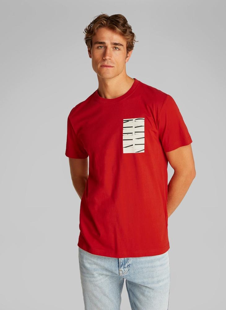 Calvin Klein Jeans Serif Box Graphic T-Shirt  - Image 1