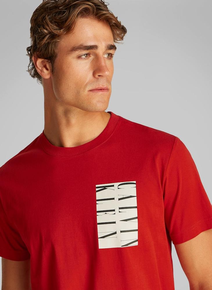 Calvin Klein Jeans Serif Box Graphic T-Shirt  - Image 3