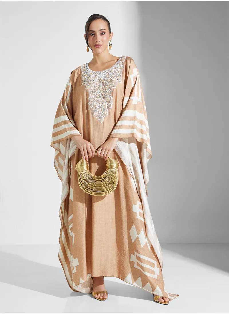 خزانة Printed Kaftan