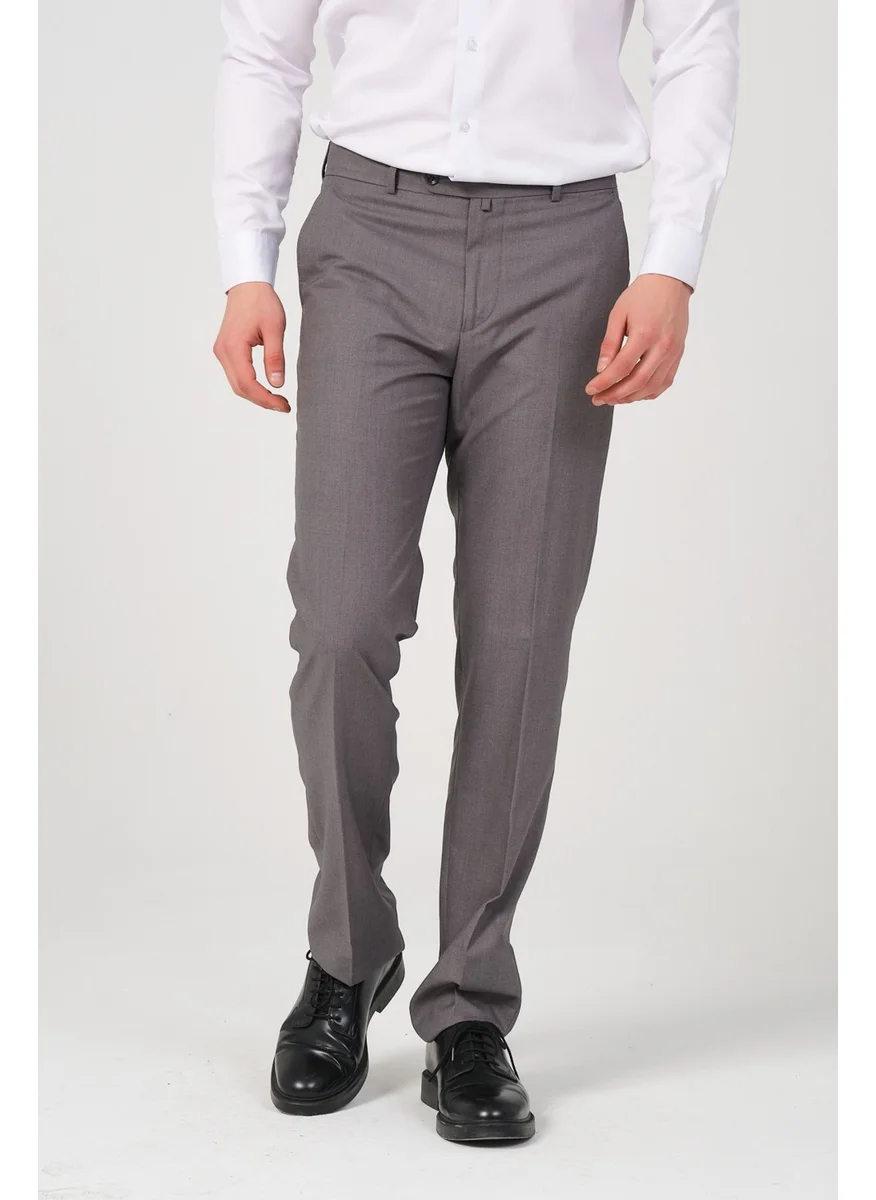 HYMAN Men's Regular Fit Fabric Trousers