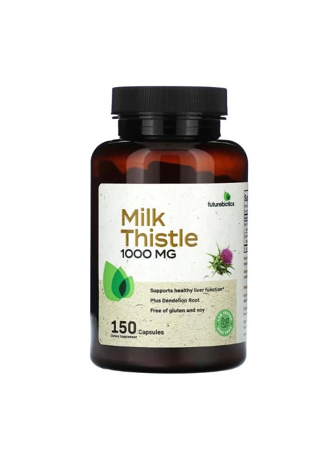 فيوتشر بايوتكس Milk Thistle 1000 mg 150 Capsules - Image 1