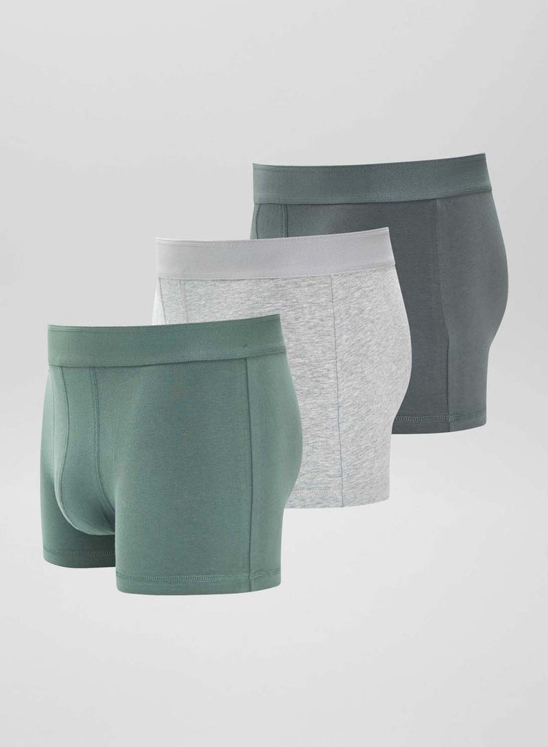 Kiabi pack-of-3-plain-boxers-khaki - Image 5