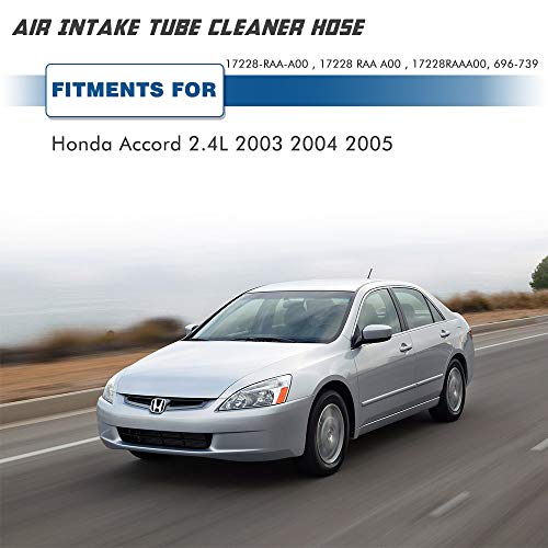 A ABIGAIL Air Intake Hose Compatible with Honda Accord 2003 2004 2005 2006, 2007 2.4L 17228 RAA A00 17228RAAA00 696-739 - Image 4