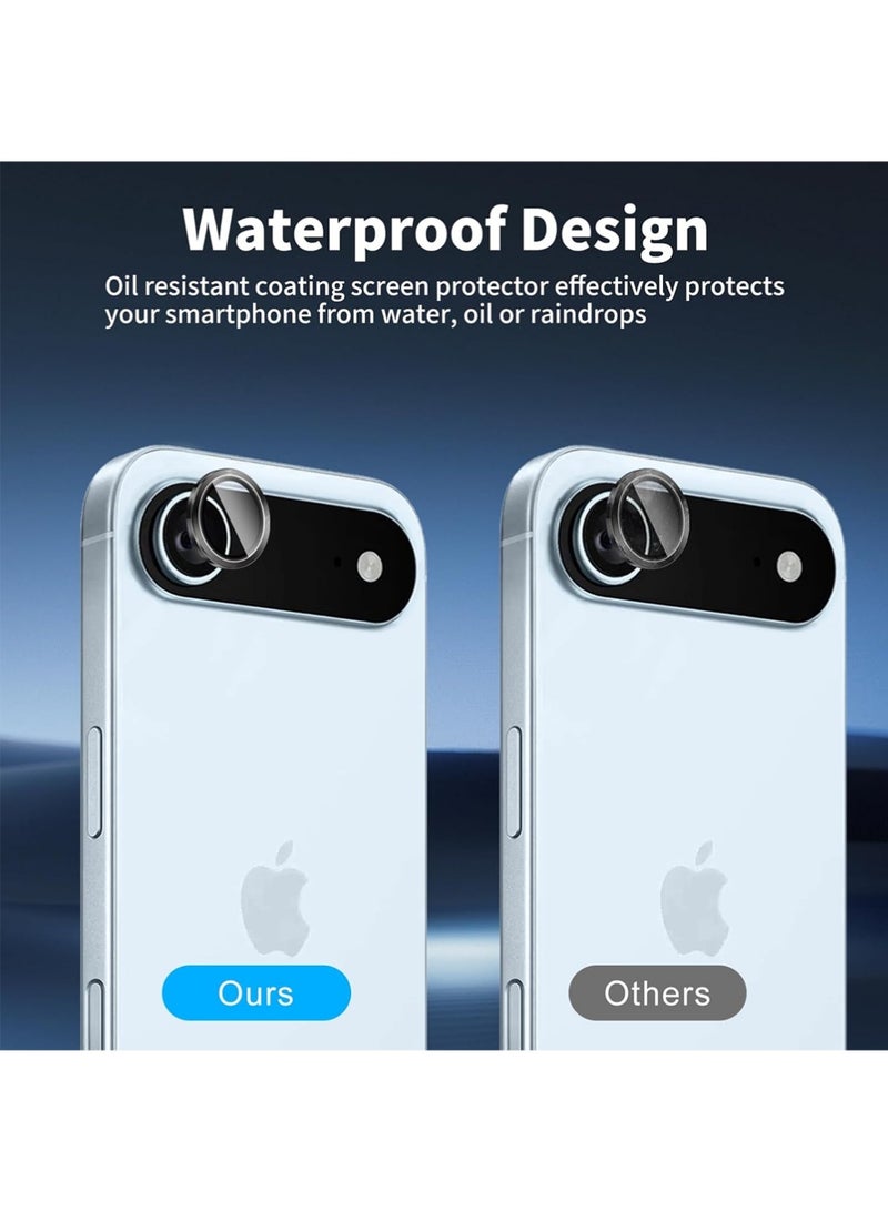 SNBFA for iPhone  Air Back Screen Protector with Camera Lens Protector,9H Hardness Anti-Scratch Tempered Glass,Case Friendly, Anti-Fingerprint,Anti-Scratch,Easy Installation,(3+2 PACK) - Image 5