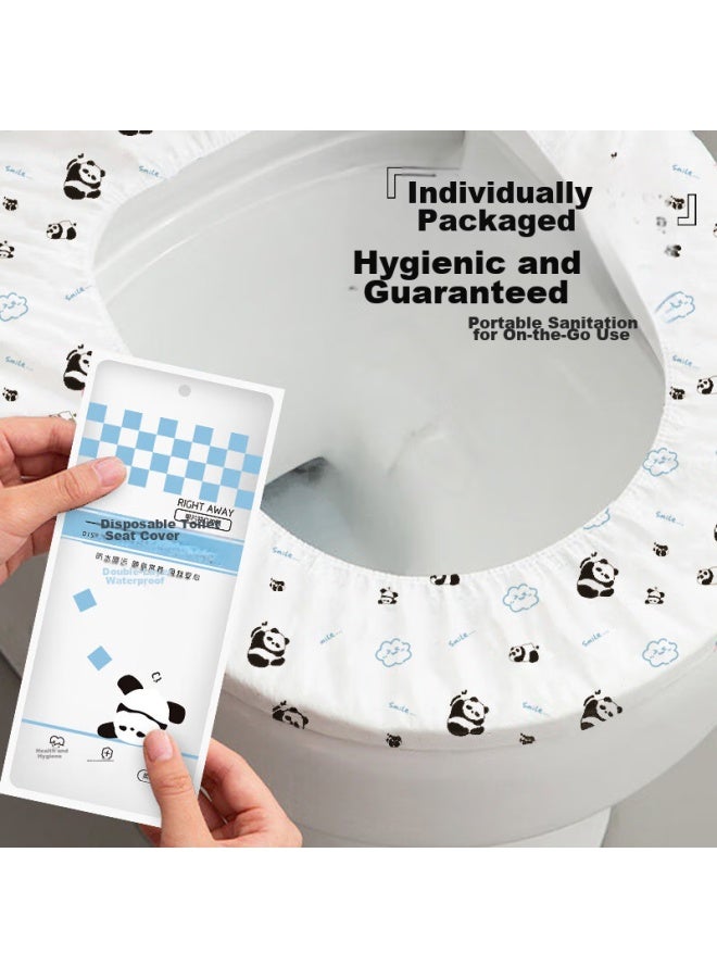 Right Away Disposable Toilet Seat Covers, Extra Large And Thick, For Postpartum Women, Slip-on Seat Protectors, Travel And Hotel Bathroom Supplies - Image 3