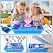 Ynanimery Mermaid Sensory Bin Play Sand Art Kit with Sandbox Accessories Tools Colorful Sea Shell Conch Starfish Gems Toys Set Indoor Outdoor Pretend Play Beach Toy Birthday for Girls Boys 3 4 5 6 7 8 - Image 4