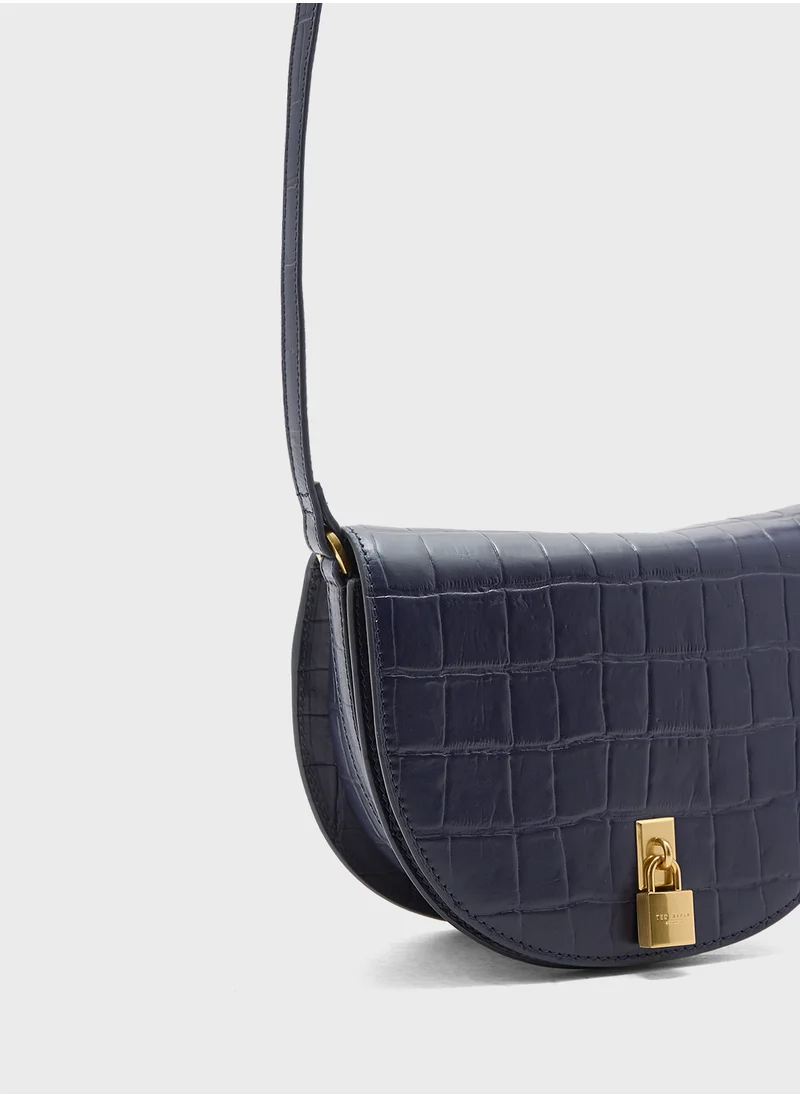 Ted Baker Sohho Padlock Detail Saddle Bag