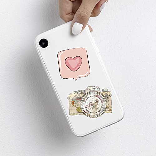 Rousrie (Pack of 100) Aesthetic Laptop Reusable Sticker S for Journal Supplies Kit, Phone Case, Quotes Reusable Sticker S for Scrapbook, Cute Korean Accessories for Girls, Vinyl, 300 mm X 230 MM - Image 4