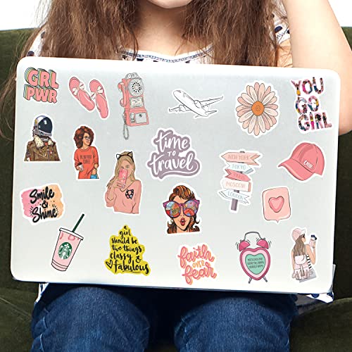 Rousrie (Pack of 100) Aesthetic Laptop Reusable Sticker S for Journal Supplies Kit, Phone Case, Quotes Reusable Sticker S for Scrapbook, Cute Korean Accessories for Girls, Vinyl, 300 mm X 230 MM - Image 5