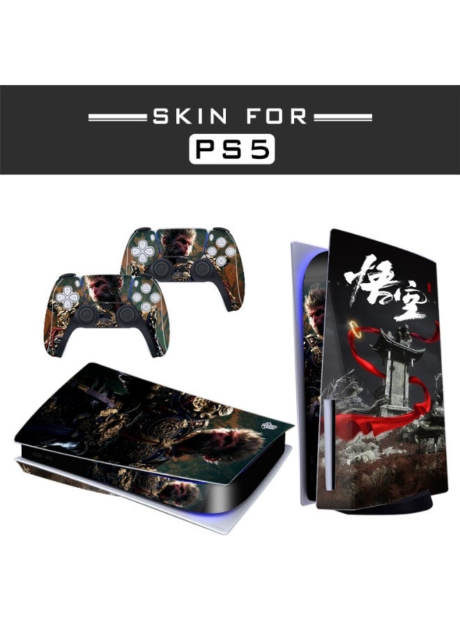 Generic Black Myth: Wukong PS5 Disc Version Digital Game Console Sticker Protective Film 