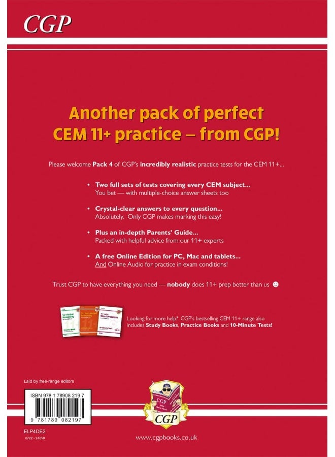 11+ CEM Practice Papers: Ages 10-11 - Pack 4 (with Parents' Guide & Online Edition) - Image 2