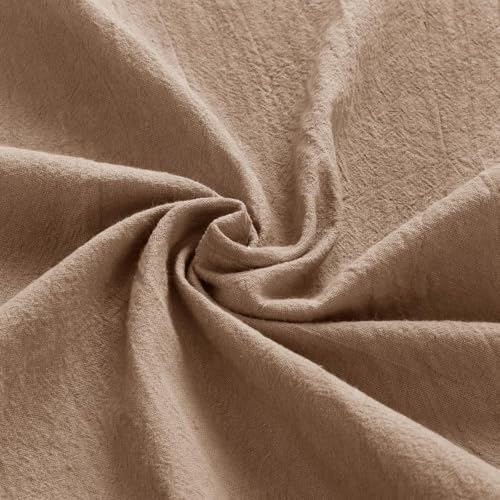 MLMW Nude Brown Cloth Napkins Set of 6 Linen Rustic Spring Cotton Napkins Cloth Bulk Washable Dinner Napkins 16"×16" for Wedding Party Baby Bridal Shower Birthday Table Decor - Image 3