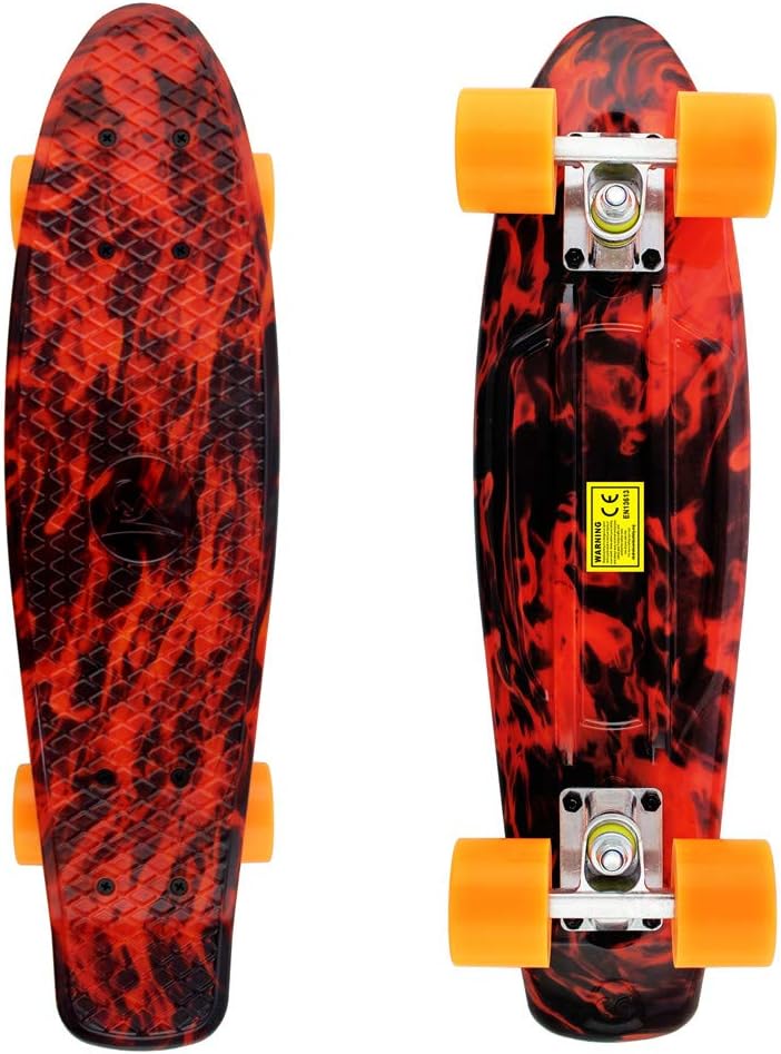 Meketec Skateboards Complete 22 Inch Mini Cruiser Retro Skateboard for Kids Boys Youths Beginners - Image 2