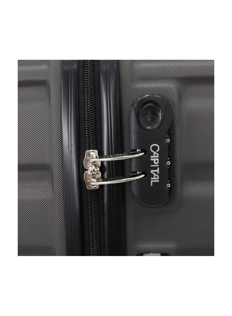 CAPITAL Hardside Luggage Trolley Bag 4-Piece set,Grey (S-20",M-24",L-28",XL32) - Image 5