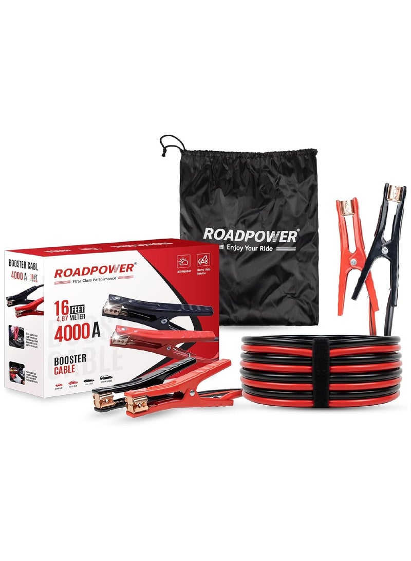RoadPower Booster Cable With Zipper Bag 4000 Amp 4.87 Meter - Image 2