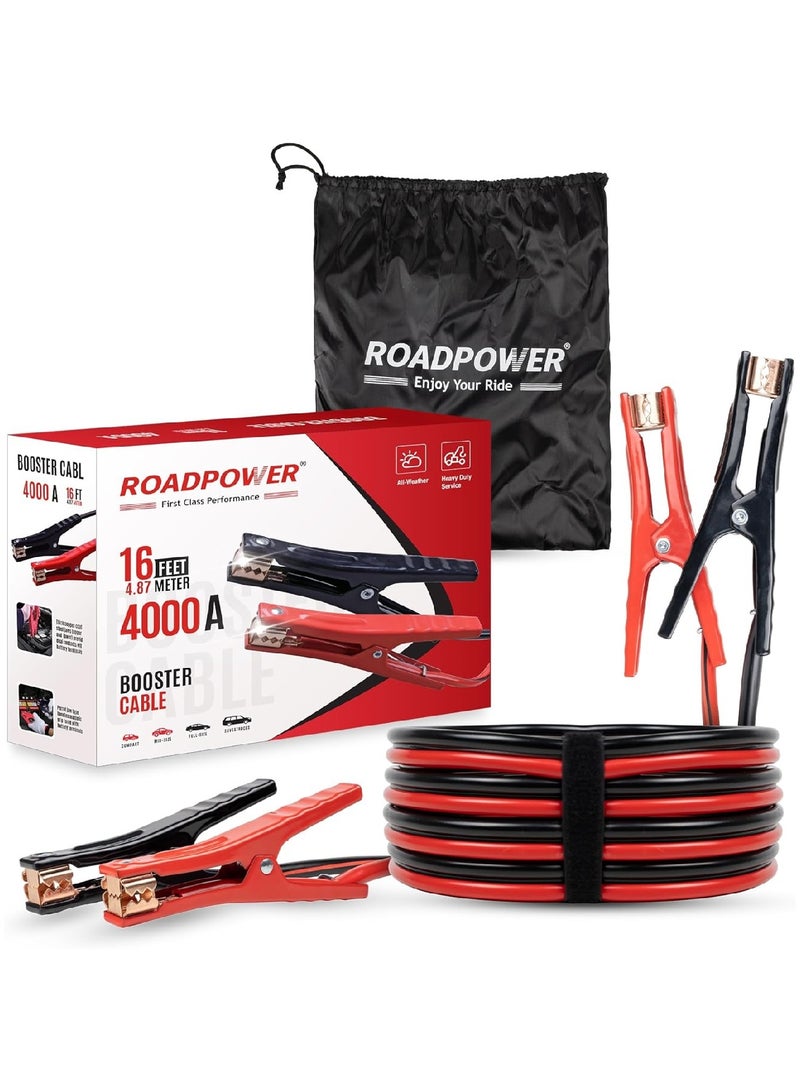 RoadPower Booster Cable With Zipper Bag 4000 Amp 4.87 Meter - Image 1