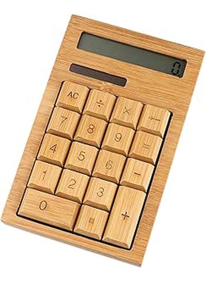 Compact Solar Calculator 18 Key Right Angle Basic for Office School - Image 1