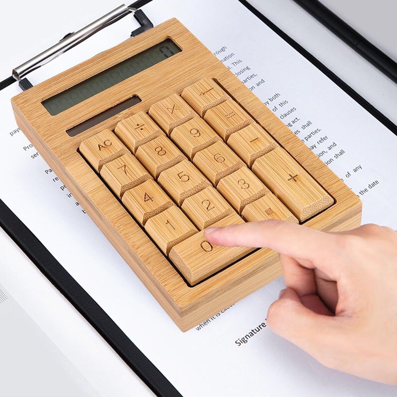 Compact Solar Calculator 18 Key Right Angle Basic for Office School - Image 4