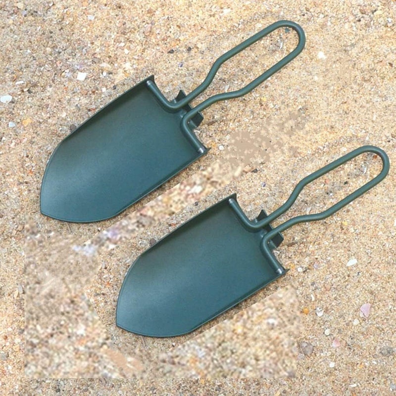 Toasis Garden Trowel Mini Outdoor Foldable Hand Shovel (Olive-2pcs) - Image 1