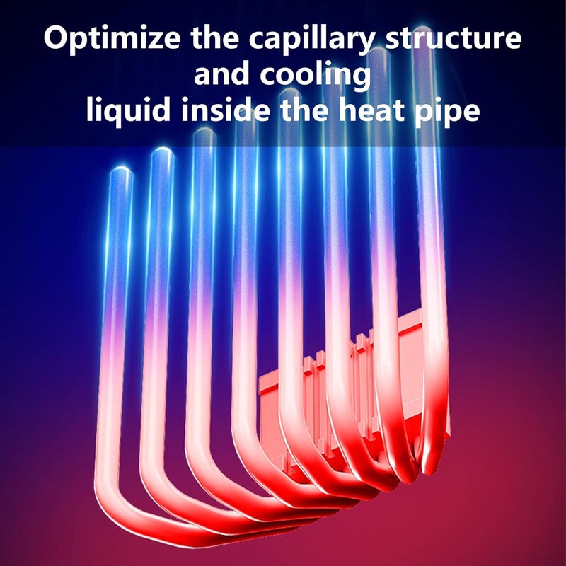 UT75 8 Heat Pipe CPU Cooler Down Press UT12015 FDB Fan Efficient Heat Dissipation Efficient Efficient Heat Dissipation - Image 4