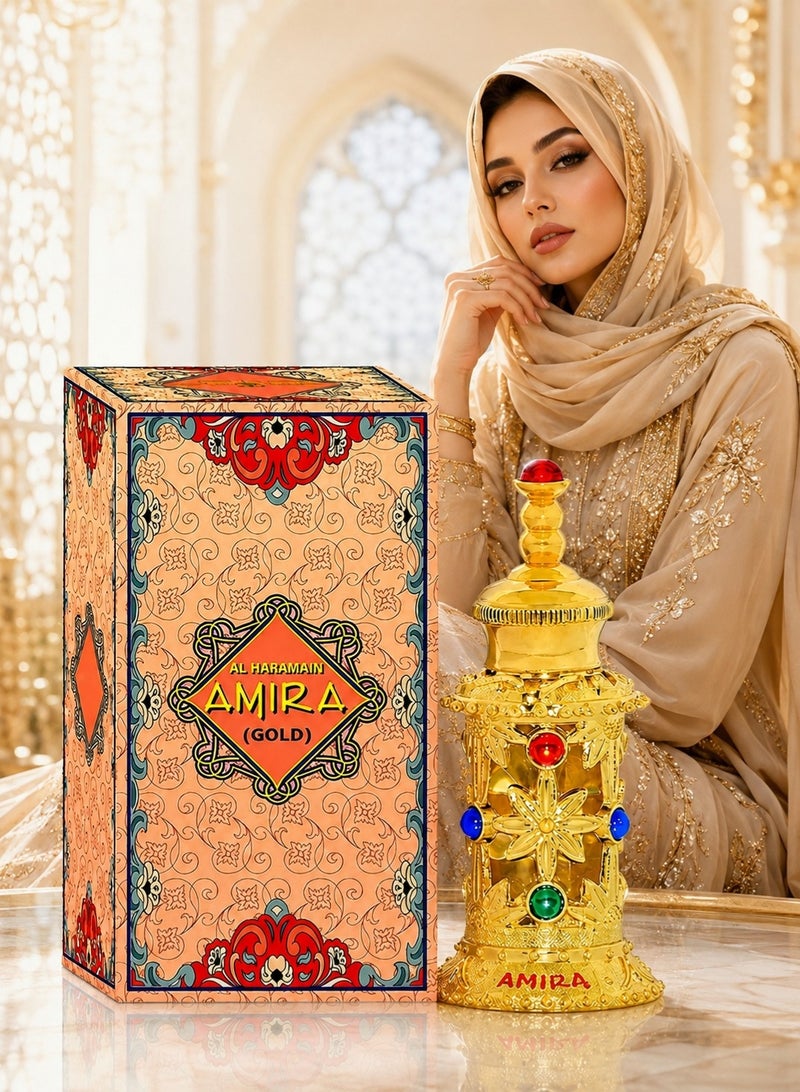 Al Haramain Amira Gold 12ml Concentrated Perfume Oil for Women - Image 1
