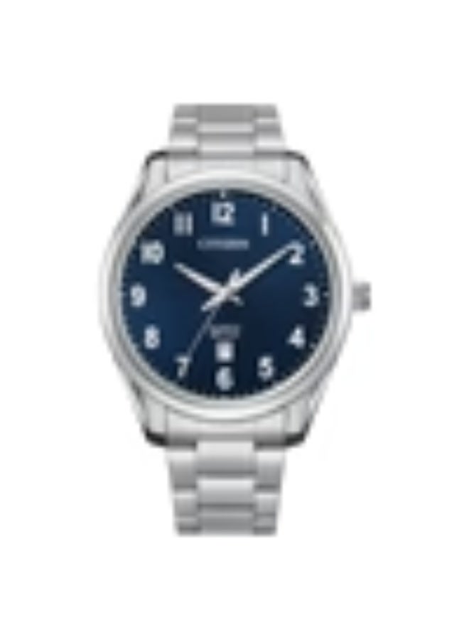 Citizen BI1031-51L Blue Analog Stainless Steel Quartz Men's Dress Casual Watch - Image 1