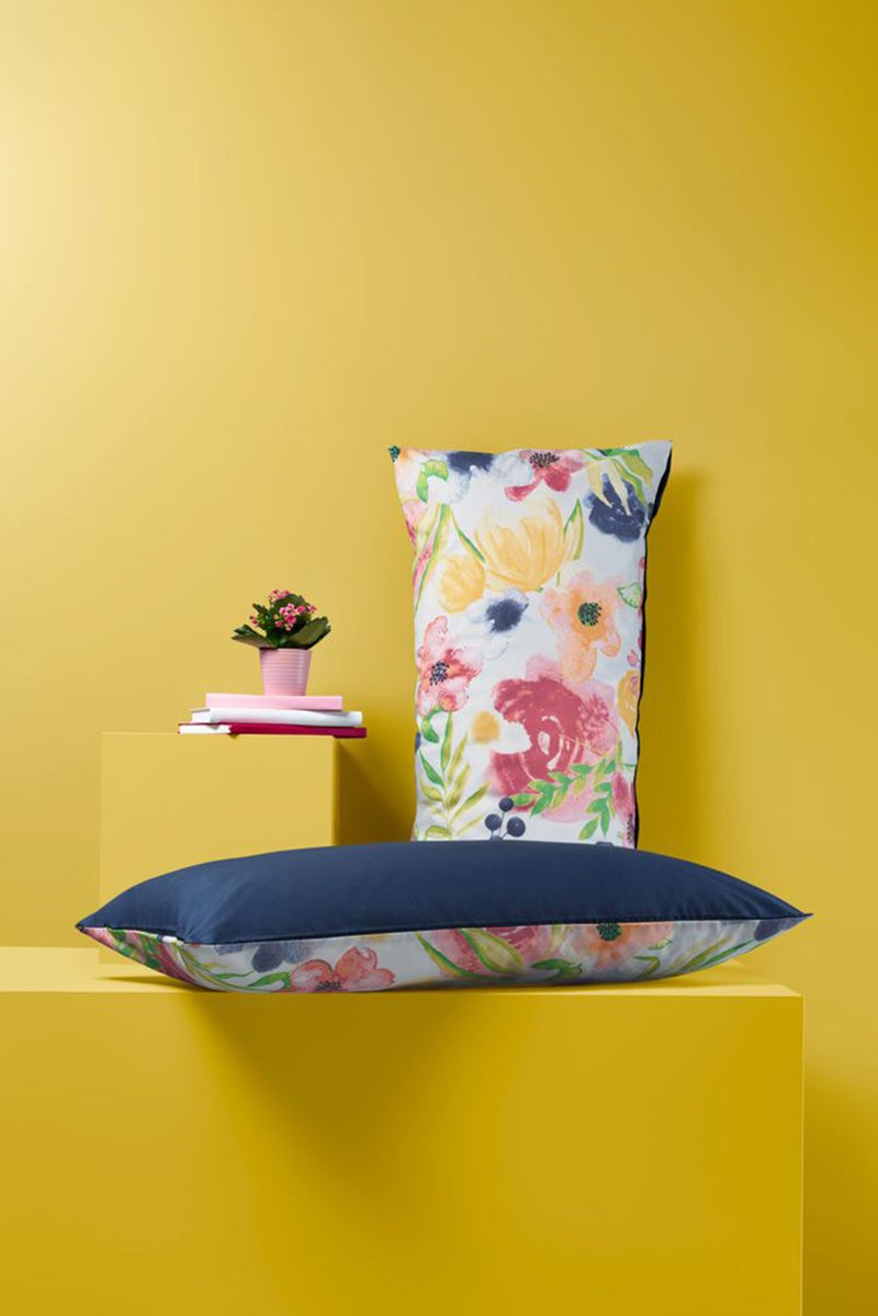 Tchibo 2 Pieces Renforce Pillowcase 80 x 40 cm, Navy Combo  - Image 2