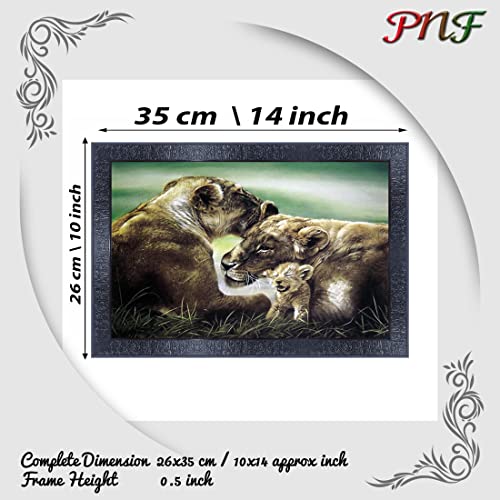 pnf Poster And Frames Tiger Wall Painting With Acrylic Sheet | For Living Room, Bedroom | Home Decoration Item | Best Gifting Option (10 * 14inch,Multicolour,Synthetic) 3687 - Image 2