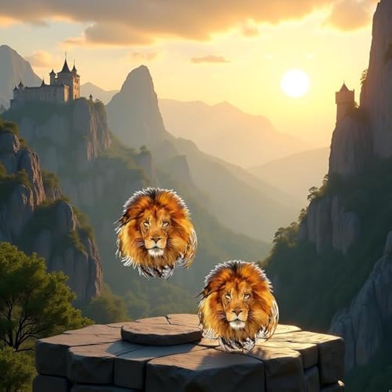 2Pcs Clothes T-Shirt DIY Lion Head Iron On Heat Transfer Patches for Clothing Stickers Applique Decor L Iron-on Transfers Trim and Embellishments Sewing - Image 3